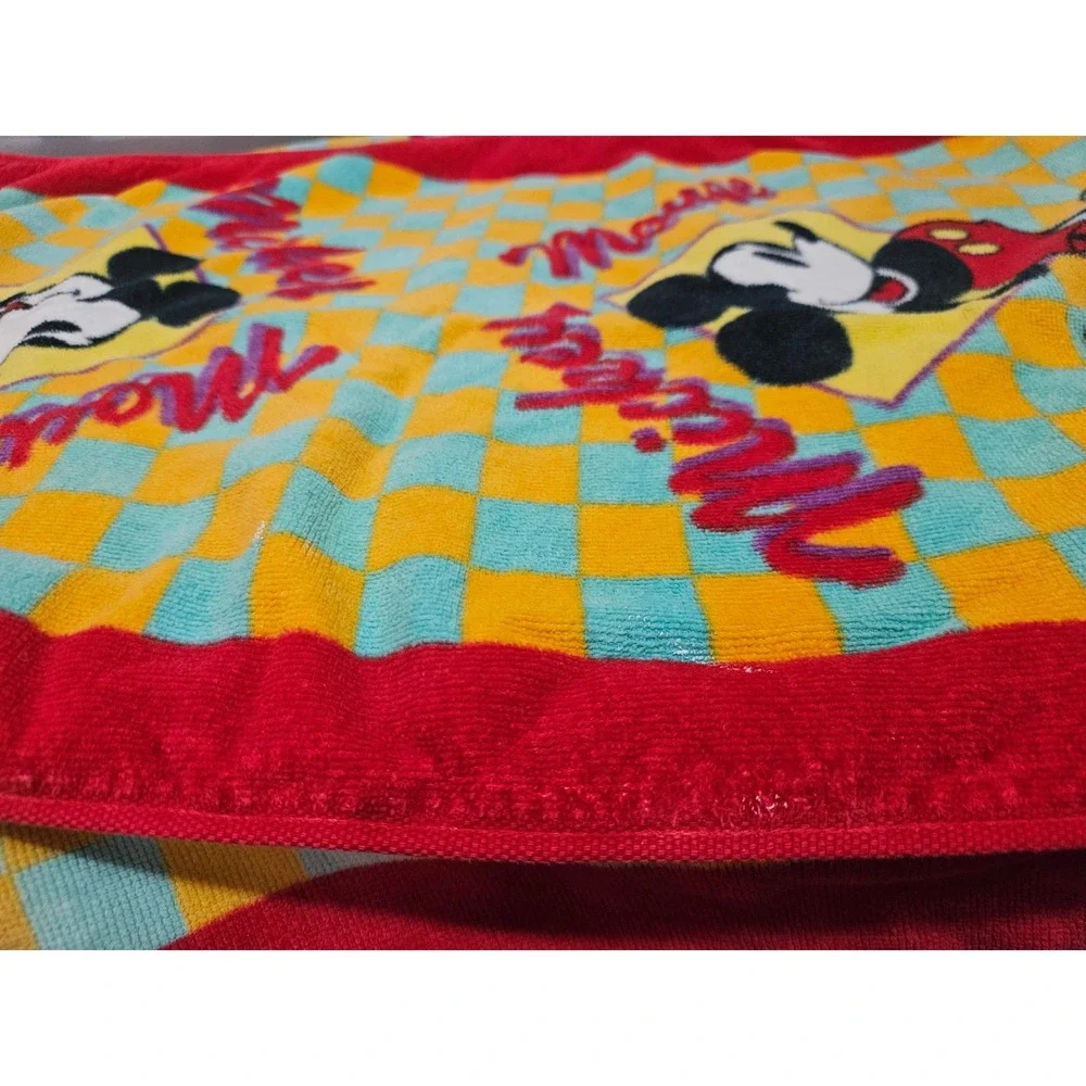 Vtg 90's Franco Disney Mickey Mouse Bathroom Towel Set, Taiwan